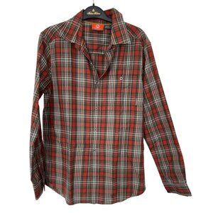 Merrell men's plaid long sleeve button down‎ shirt Size Small